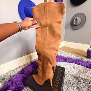 Rich Brown Over The Knee Heel Boot